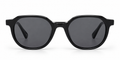 SET 04 — Picnic sunglasses in Black with grey lenses, front view